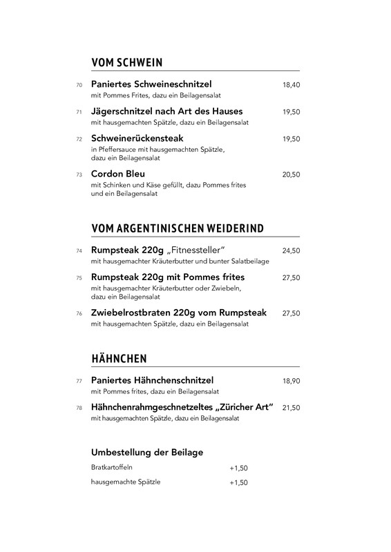 Speisekarte Seite 5