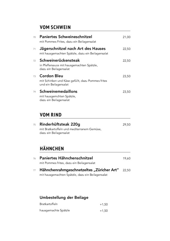 Speisekarte Seite 4