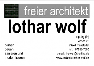 Lothar Wolf - freier Architekt